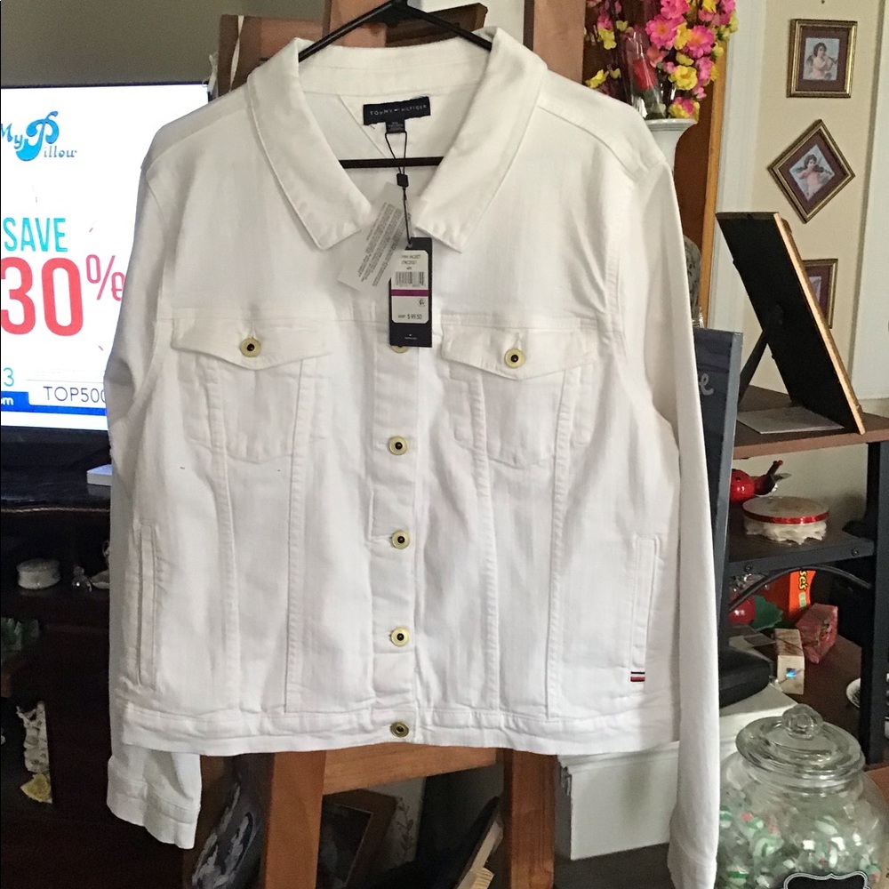 Tommy Hilfiger White Denim Jacket